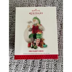 HALLMARK KEEPSAKE CHRISTMAS ORNAMENT CLUB ORNAMENT PRE-FLIGHT CHECK 2013